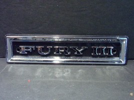 1968 Plymouth Fury III Fender Emblem OEM 2786336  - £53.07 GBP