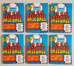 1990 Fleer Baseball Lot of 6(Six) New Sealed Unopened Packs**# - £12.00 GBP