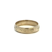 Vintage Sterling Handcraft 1940s Australian Silver Shilling Coin Ring Band 7 3/4 - £30.85 GBP