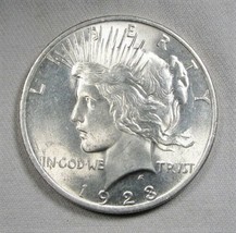 1923 Silver Peace Dollar CH UNC Coin AL184 - £45.66 GBP