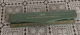Presto All Purpose Vintage 3 Hole Paper Punch Metal Specialties Manufacturing - £3.15 GBP