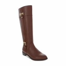 Karen Scott Women Knee High Riding Boot Deliee2 Size US 5.5M Cognac Faux Leather - £25.69 GBP