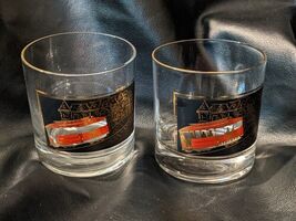 Lot of2 Vintage Mcm San Francisco Chariot Câble Voiture Ancien Rocks Verres - $25.97