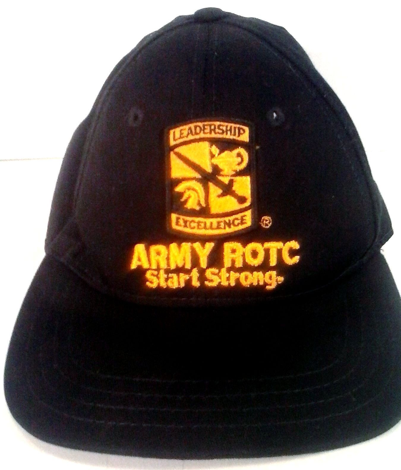 ARMY ROTC START STRONG LEADERSHIP EXCELLENCE MADE IN USA HAT CAP - $17.76