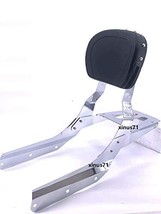 JMEI New Sissy Bar Backrest with Luggage Rack Stud Pad VTX 1300 1800 R S... - $154.84