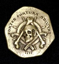 Treasure Cob Style Pirate Challenge Coin With Freemason Masonic Symbols ... - $19.00