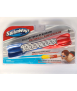 SwimWays Toypedo 25th Anniversary 10" Pool Toy Hydrodynamic Red Blue Rare 2018 - $28.94