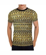 Maori Tattoo Pattern Men&#39;s All Over Print T-shirt (USA Size) - $36.67 CAD