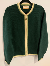 Men’s Vintage Wool Sweater- Like Kurt Cobain-Jantzen -Medium Green/Yllw ... - £154.97 GBP