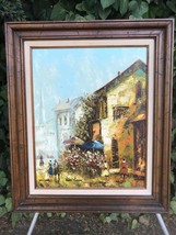 Rene Caron Original 1970s Modern Impressionist Impasto Mid Century Oil On Canvas - £513.17 GBP