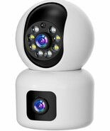 Dual Lens 2k WiFi Security Camera Voice Intercom Remote Operation Multi ... - $27.00 CAD