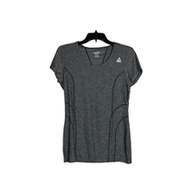 Reebok Training Top Size Small Slim Athletic Fit Gray Shirt SS Wicking W... - $17.81