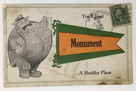 Monument Antique PC  Fat Man - You&#39;ll find.. A Healthy Place - $5.00
