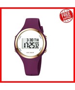 Fashionable Purple Red Digital Sports Watch - Waterproof &amp; Shock Resistant - $587.19 MXN