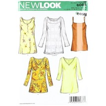 New Look Sewing Pattern 6086 Misses Tops, Size A (10-12-14-16-18-20-22) - £11.98 GBP