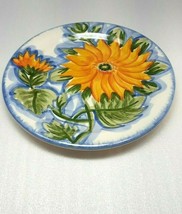 DEL SOL Hand Painted Floral Dinner Plate - £14.17 GBP