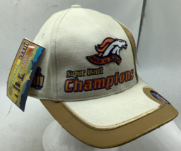 Denver Broncos Super BOWL XXXIII 33 Champions Back to Back Hat NFL 1999 flaw - £4.60 GBP