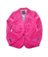 NWT J.Crew Parke Blazer in Bright Begonia Pink Cotton Velvet Jacket 6P - £125.52 GBP