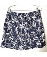 Christopher &amp; Banks Womens Skort Sz L Pockets Built In Shorts Navy Blue ... - $19.40