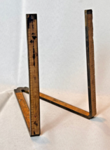 Pre 1935 Stanley Sweetheart No. 62 Folding Ruler Boxwood &amp; Brass 24&quot; Too... - £62.34 GBP