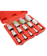 14pc Torx Torq Torque Star Female E-Socket Set Bit 1/4&quot;+3/8&quot;+1/2&quot; Dr. w/... - $18.69