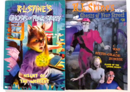 R.L. Stine Ghosts of Fear Street Books Lot of 2 -6th Grade Zombie &amp; Werecat - £5.49 GBP