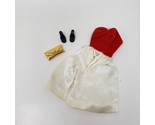 VINTAGE 1960&#39;s MATTEL BARBIE SILKEN FLAME # 977 RED VELVET DRESS HEELS P... - $37.05