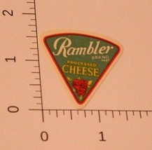 Vintage Rambler Processed Cheese Label  - £4.65 GBP