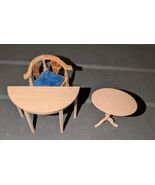 The House Of Miniatures Chippendale Corner Chair, Tilt-Top Table, Consol... - $30.00