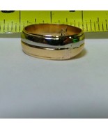 ArtCarved 14k Yellow &amp; White Gold Wedding Band Sz 8.75 Anniversary Ring ... - $6,663.04 MXN