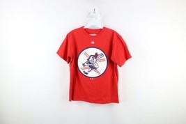 Majestic Boys Large Faded Chief Wahoo Cleveland Indians Baseball T-Shirt... - $19.75