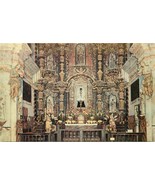 Chrome Postcard AZ H506 High Altar Interior Mission San Xavier Father Kino - $4.76 CAD