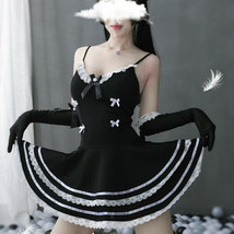 Sexy Sweet Lingerie Slip Dress Backless Maid Cosplay Uniform Nightwear B... - £19.29 GBP