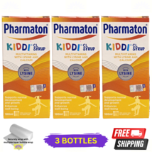 3 X Pharmaton Kiddi CL Syrup 100ml Multivitamin with Lysine &amp; Calcium - £60.00 GBP