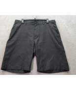 PGA TOUR Bermuda Shorts Men Size 34 Dark Gray Flat Front Dark Wash Slash... - £14.40 GBP