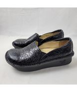 Alegria Shoes Women&#39;s Debra Black Embossed Leather Slip-on Loafers Size ... - $512.79 MXN