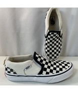 Vans Unisex Skater Shoes 2.5 Kids Youth Black White Checkered Low Top Bo... - $22.76