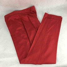 Bandas Rojas Womens Dress Pants Red Flat Front Zipper Fly Cuffs Stretch 42 30x32 - £11.87 GBP