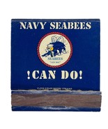 Navy Seabees Civil Engineer Corps Matchbook Vintage 2000s Matches USA Mi... - £7.60 GBP