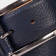 The Draco Navy Calfskin Belt image 4