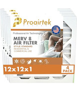 Proairtek AF12121M08SWH Model MERV 8 Air Filter, High-Performance Filtra... - £47.17 GBP