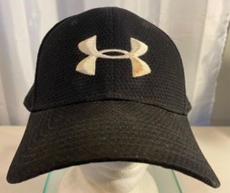 Black Under Armor Baseball Type Flex Fitted LG/XL Microfiber Embroidered - $15.84
