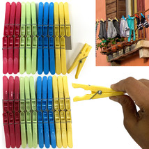 48 Colorful Plastic Clothes Pins Pegs Clothespins Laundry Clips Clothing... - £15.14 GBP