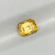 Natural Yellow Zircon Gemstone 0.96 Cts Emerald Shape/Cut Loose Gemstone - £173.19 GBP