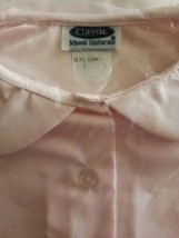 Classic Brand ~ School Uniform Shirt ~ Pink ~ Girl&#39;s Size 7 ~ Short Sleeve - £11.95 GBP