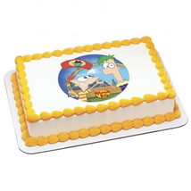 Deco Pac 206547 Disney Phineas and Ferb Agent P Arrives Edible Icing Cak... - $263.68 MXN