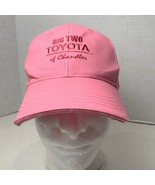 Big Two Toyota Hat Pink Baseball Cap Adjustable Automotive Chandler - $20.50 CAD