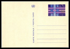 United Nations Postal Card - 0.70, See Photos T2 - £2.37 GBP