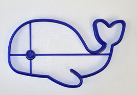 Whale Ocean Sea Aquatic Animal Cartoon Cookie Cutter 3D Printed USA PR703 - £3.15 GBP