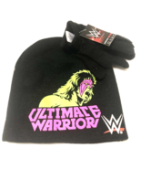 ULTIMATE WARRIOR Beanie Hat &amp; Stretch Gloves WWE NEW - £15.58 GBP
